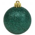 Floristik24 Bola de Natal verde esmeralda mix Ø6cm 10pcs