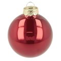 Conjunto de enfeites de Natal, decoração festiva brilhante, 6 cm, 24 peças | Floristik24.pt