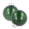 Floristik24 Bolas de Natal de vidro Bolas de árvore de Natal verde mate Ø6cm 24 peças