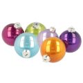 Floristik24 Conjunto de enfeites de Natal, enfeites coloridos para árvore de Natal, 75 mm, 14 peças