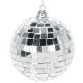 Floristik24 Enfeite de Natal em forma de bola espelhada para pendurar, 7 cm, 6 peças