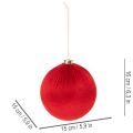 Enfeite de Natal vermelho grande para pendurar, 15 cm, 3 peças | Floristik24.pt