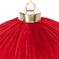 Enfeite de Natal vermelho grande para pendurar, 15 cm, 3 peças | Floristik24.pt