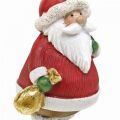 Floristik24 Figura decorativa Papai Noel com estrela / bolsa Alt.13cm 2 unidades