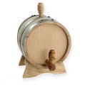 Floristik24 Barril de madeira, barril de vinho com suporte 5 litros