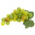 Floristik24 Deco uvas decoração outono verde frutas artificiais 15cm