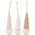 Conjunto de 6 peças com figuras decorativas de gnomos com barba, 17 cm de altura. | Floristik24.pt