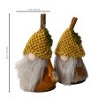 Conjunto de 6 figuras de gnomos com gorro de tricô e bolota, 10 cm. | Floristik24.pt