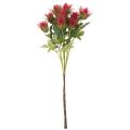 Ramo artificial de cardo vermelho para decoração, 67 cm, 3 peças | Floristik24.pt