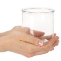Vaso cilíndrico de vidro, transparente, versátil, 10 cm, conjunto de 3 peças | Floristik24.pt