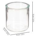 Vaso cilíndrico de vidro, transparente, versátil, 10 cm, conjunto de 3 peças | Floristik24.pt