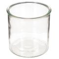Floristik24 Porta-velas de vidro, redondo, transparente, versátil, 12 cm, 2 peças