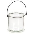 Floristik24 Lanterna de vidro suspensa Ø12cm A12,5cm (2 unidades)
