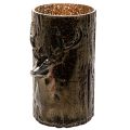 Porta-velas de vidro com
