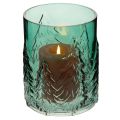 Porta-velas de vidro com