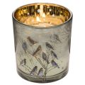 Porta-velas de vidro com