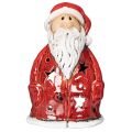 Floristik24 Papai Noel decorativo como porta-velas com estrelas, decoração de mesa, 15 cm