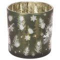 Porta-velas de vidro com
