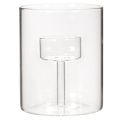 Lanterna de vidro com suporte elevado para vela de chá, 11 cm | Floristik24.pt