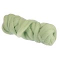 Floristik24 Cordão de lã cordão de feltro fusível de lã verde claro Ø4–5cm 10m