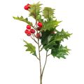 Floristik24 Holly Ilex Artificial Berry Branch Planta Artificial 60cm