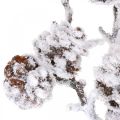 Floristik24 Ramo de Natal ramo decorativo ramo de cone coberto de neve 72cm