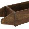 Floristik24 Plantador de caixa de madeira vintage em forma de tijolo madeira 42×14,5cm