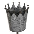 Floristik24 Coroa decorativa com aparência antiga para canteiro de flores ou vaso de plantas, 95 cm