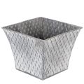 Floristik24 Panela de zinco com padrão de diamante, 15 cm de altura