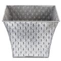 Panela de zinco com padrão de