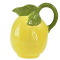 Floristik24 Jarro decorativo de cerâmica com limão amarelo limão Alt.18,5cm
