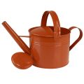 Regador decorativo de metal em estilo campestre, marrom-alaranjado, 26 cm, 5 L - Uso versátil como vaso de plantas e recipiente decorativo. | Floristik24.pt