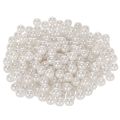 Floristik24 Contas decorativas brancas, Ø8mm, 250 peças