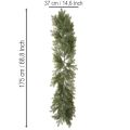 Guirlanda artificial de ramos de pinheiro para arranjos florais criativos, 175 cm | Floristik24.pt