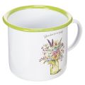Floristik24 Caneca/vaso decorativo para plantas, esmaltado, Ø11,5 cm x 10 cm