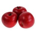 Floristik24 Vermelho maçã decorativo 6,5 cm 12 unidades