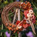 Coroa decorativa de mini videira natural Ø15cm, 6 peças, faça você mesmo | Floristik24.pt