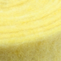 Floristik24 Fita de feltro amarelo claro 15cm 5m
