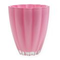 Floristik24 Vaso de vidro &quot;Bloom&quot; rosa Ø14cm Alt.17cm