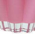 Floristik24 Vaso de vidro &quot;Bloom&quot; rosa Ø14cm Alt.17cm