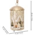 Sino com motivo de vila de inverno para pendurar, 20 cm | Floristik24.pt