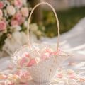 Cesta para daminha de casamento, 24 cm x 17 cm | Floristik24.pt