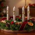 Conjunto de 4 alfinetes para velas do Advento, números 1 a 4, 4 cm, 4 peças | Floristik24.pt