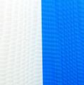 Floristik24 Coroa de fitas moiré azul-branco
