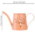 Regadores decorativos de metal, com design de dente-de-leão laranja, para velas pequenas, 12 cm, 2 peças. | Floristik24.pt