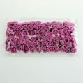 Floristik24 Mini rosas de espuma Ø 1,5 cm roxo claro 72 unidades
