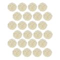 Bolas decorativas de mesa em rattan branqueado, rattan cor creme, Ø5cm, 24 peças | Floristik24.pt