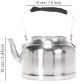 Bule/vaso decorativo vintage, em metal com aparência de zinco, Ø19cm A15cm | Floristik24.pt