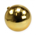 Floristik24 Bola de natal ouro médio 20cm plástico